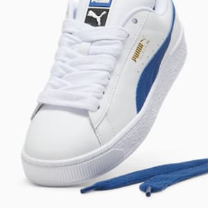 Tenis Suede XL Leather, PUMA White-Clyde Royal, extralarge