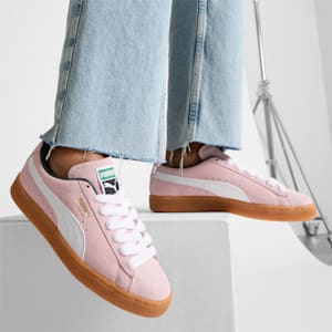 Suede Women's Sneakers, Whisp Of Pink-Gum, extralarge