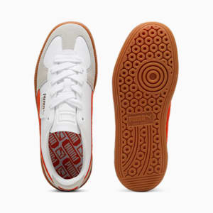 Baskets en cuir Palermo Enfant et Adolescent, PUMA White-Redmazing-Gum, extralarge