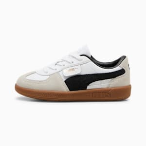 Palermo Leather Little Kids' Sneakers, PUMA White-Vapor Gray-Gum, extralarge