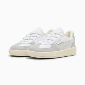 Palermo Leather Toddlers' Sneakers, PUMA White-Cool Light Gray-Sugared Almond, extralarge