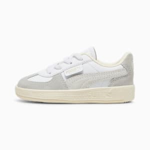 Tenis Bebé Palermo Leather, PUMA White-Cool Light Gray-Sugared Almond, extralarge