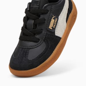 Tenis Bebé Palermo Leather, PUMA Black-Feather Gray-Gum, extralarge