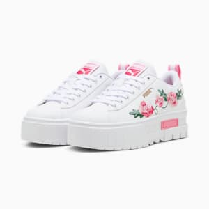 Mayze Embroidery Big Kids' Sneakers, Cheap Jmksport Jordan Outlet White-Fast Pink-Vine, extralarge