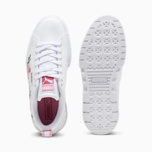 Mayze Embroidery Youth Sneakers, PUMA White-Fast Pink-Vine, extralarge-IND