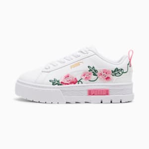 Mayze Embroidery Little Kids' Sneakers, Cheap Jmksport Jordan Outlet White-Fast Pink-Vine, extralarge