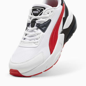 Tenis anchos para hombre Vis2K, PUMA White-For All Time Red-PUMA Black, extralarge