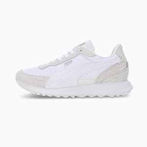Road Rider Suede Sneakers, PUMA White-Vapor Gray, extralarge-IND