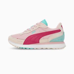 Road Rider Suede Sneakers, Mauve Mist-Magenta Gleam, extralarge-IND