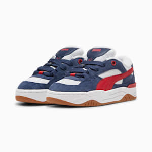 PUMA-180 Texture Big Kids' Sneakers, Club Navy-Silver Mist, extralarge