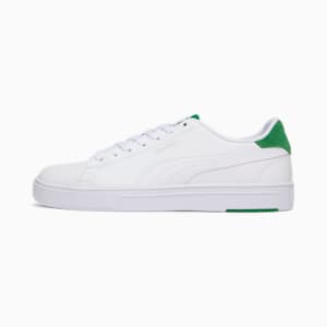 Serve Pro Lite Women's Sneakers, Puma White-Puma White-Amazon Green-Puma Silver, extralarge