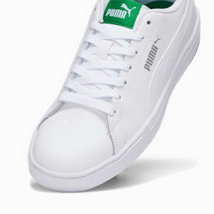 Serve Pro Lite Women's Sneakers, Puma White-Puma White-Amazon Green-Puma Silver, extralarge