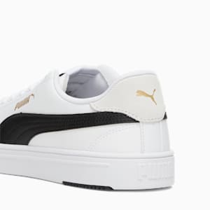 Serve Pro Lite Women's Sneakers, Puma White-Puma Black-Puma Team Gold, extralarge