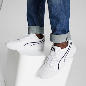 PUMA x TMC Ralph Sampson All Star Men's Sneakers, PUMA White-PUMA Navy-PUMA Silver, extralarge