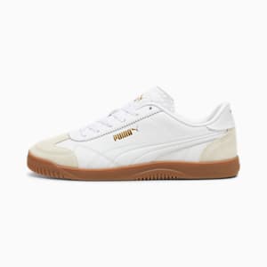 PUMA Club 5v5 Lux Men's Sneakers, Alpine Snow-PUMA White-PUMA Gold, extralarge