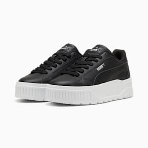 ウィメンズ カルメン 2 レザー スニーカー, PUMA Black-PUMA Black-PUMA White, extralarge-JPN