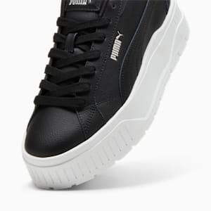 ウィメンズ カルメン 2 レザー スニーカー, PUMA Black-PUMA Black-PUMA White, extralarge-JPN