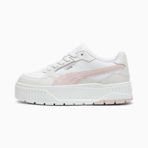 Karmen II Idol Women's Sneakers, PUMA White-Mauve Mist-Feather Gray, extralarge