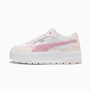 Karmen II Idol Women's Sneakers, PUMA White-Poised Pink-Jasmine Flower, extralarge
