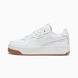 Carina Street Lux Sneakers Women, PUMA White-PUMA White-PUMA Gold, extralarge