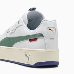 Tenis Mujer Carina Street Lux, PUMA White-Green Moon-PUMA Gold, extralarge