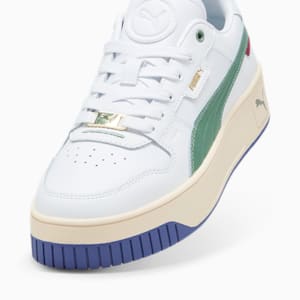 Tenis Mujer Carina Street Lux, PUMA White-Green Moon-PUMA Gold, extralarge