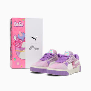 Tenis PUMA x SQUISHMALLOWS Cali Lola para niñas grandes, Poison Pink-Fast Pink-Ultra Violet, extralarge