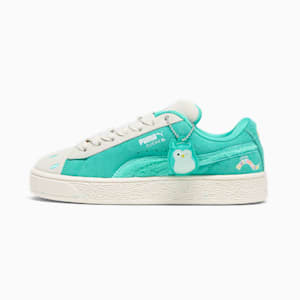 PUMA x SQUISHMALLOWS Suede XL Winston Big Kids' Sneakers, Warm White-Alpine Snow-Elektro Pool, extralarge