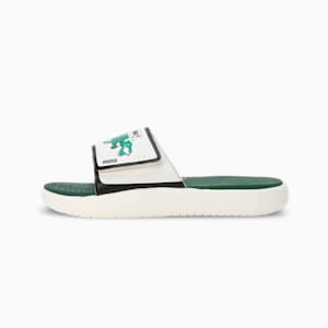 Softride Super Men's Slides, Vine-Warm White-Pure Green, extralarge-IND