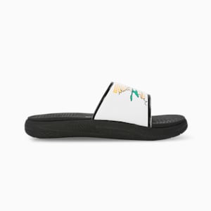 Softride Super PUMA Men's Slides, PUMA Black-PUMA White-Pure Green, extralarge-IND