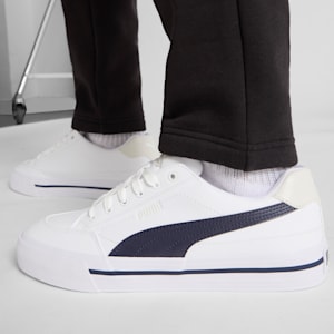 Court Classic Vulc Formstrip SL Men's Sneakers, PUMA White-New Navy-Vapor Gray, extralarge