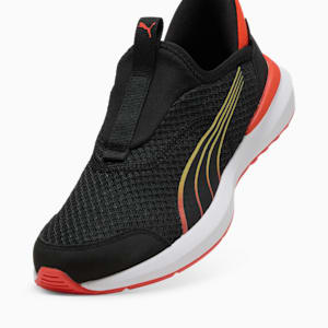 Chaussures de course à pied Kruz ProFoam SLIPTECH™ Enfant et adolescent, PUMA Black-Redmazing, extralarge