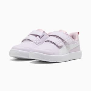 キッズ コートフレックス V3 V スニーカー 17-21cm, Lilac Frost-PUMA White-Rose Mauve, extralarge-JPN