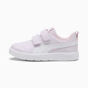 キッズ コートフレックス V3 V スニーカー 17-21cm, Lilac Frost-PUMA White-Rose Mauve, extralarge-JPN