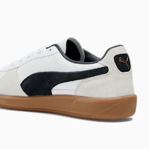 Tenis de cuero para mujer Palermo, PUMA White-Vapor Gray-Gum, extralarge