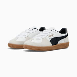 Palermo Leather Sneakers, PUMA White-Vapor Gray-Gum, extralarge