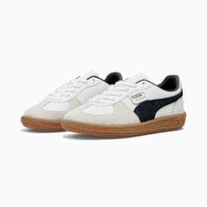 Palermo Leather Women's Sneakers, PUMA White-Vapor Gray-Gum, extralarge