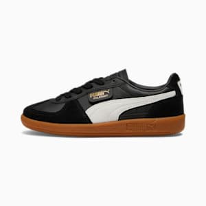 Palermo Leather Sneakers, PUMA Black-Feather Gray-Gum, extralarge