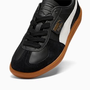 Chaussures de sport en cuir Palermo, femme, PUMA Black-Feather Gray-Gum, extralarge