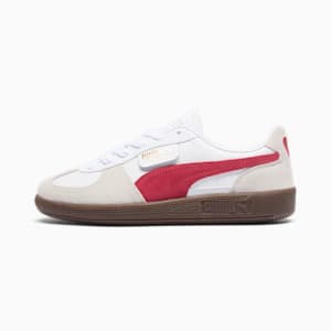 Palermo Leather Women's Sneakers, Cheap Jmksport Jordan Outlet White-Vapor Gray-Club Red, extralarge