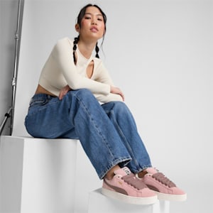 Sneakers Suede XL Femme, Future Pink-Warm White, extralarge