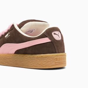 Suede XL Women's Sneakers, Puma Fleece hoodie in grijs, extralarge