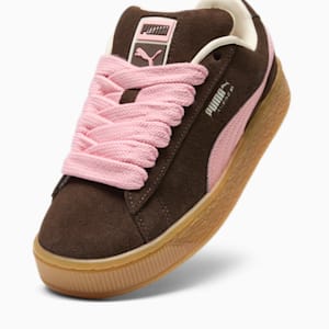 Tenis para mujer Suede XL, Chestnut Brown-Peach Smoothie-Frosted Ivory, extralarge
