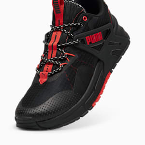 Zapatillas Pacer+ Trail para hombre, PUMA Black-PUMA Red-Smokey Gray, extralarge