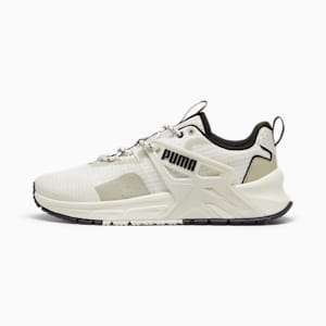Zapatillas Pacer+ Trail para hombre, Warm White-PUMA Black-Vapor Gray-Desert Dust, extralarge