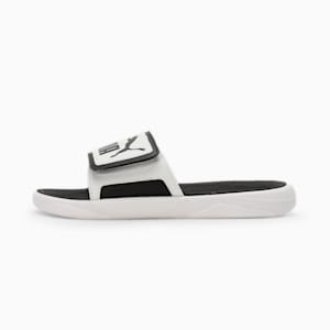 Royalcat Comfort Unisex Slides, PUMA White-PUMA Black, extralarge-IND