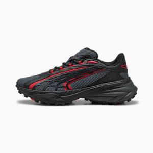 Tenis Spirex Ultra Mentality para hombre, Shadow Gray-PUMA Black-PUMA Red, extralarge