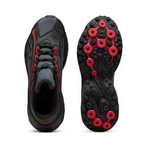 Spirex Ultra Mentality Men's Sneakers, Shadow Gray-PUMA Black-PUMA Red, extralarge