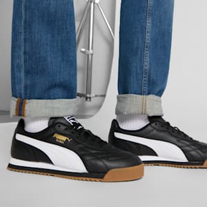Tenis Roma Anniversario, PUMA Black-PUMA White-Puma Team Gold, extralarge