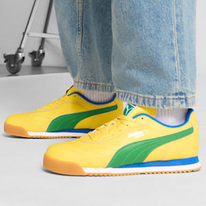 Tenis Roma Anniversario, Pelé Yellow-Archive Green-PUMA Team Royal, extralarge